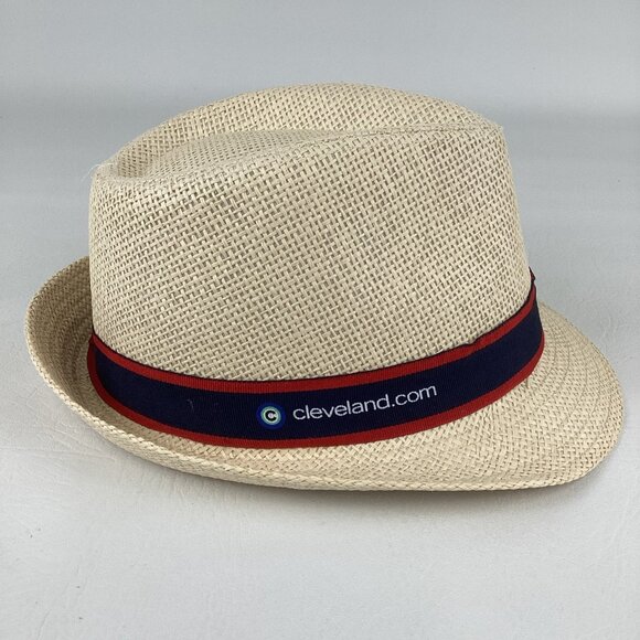 Cleveland Guardians 100% Paper Woven Hat Fedora Cap MLB Baseball Fan Gear - Picture 4 of 8